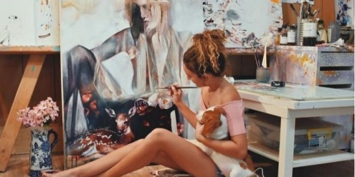 Великолепные картины: 18-летняя Димитра Милан поразила мир своим творчеством