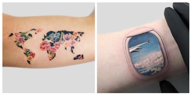 Подборка татуировок, вдохновляющих на путешествия