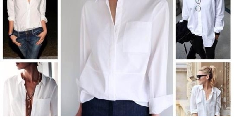 10 новых способов как носить белую рубашку