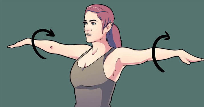 Круговые махи руками: это упражнение нужно делать каждый день